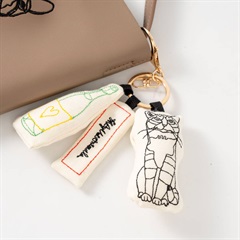 【＋HAyU】モチーフ3連キーチャーム(ニャンパーニュ)