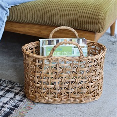 【THE AROROG】ループ編み2ハンドルバスケット(2ハンドルバスケット)