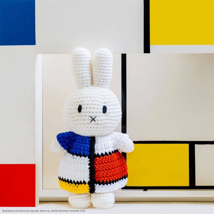 【just dutch】Miffy Handmade and Mondriaan Dress ミッフィーのぬいぐるみ