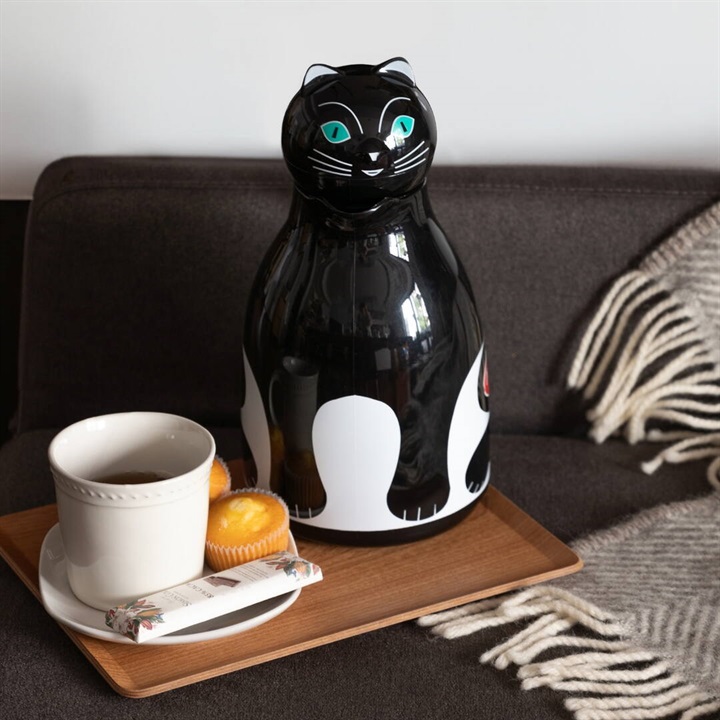 【HELIOS】「ドイツ生まれのガラス製魔法瓶」 卓上魔法瓶 サーモ キャット