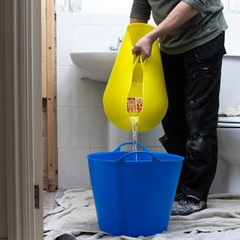 【RED GORILLA】「何にでも使えて丸洗いできる」 ゴムバケツ GORILLA TUB Lsize(イエロー)