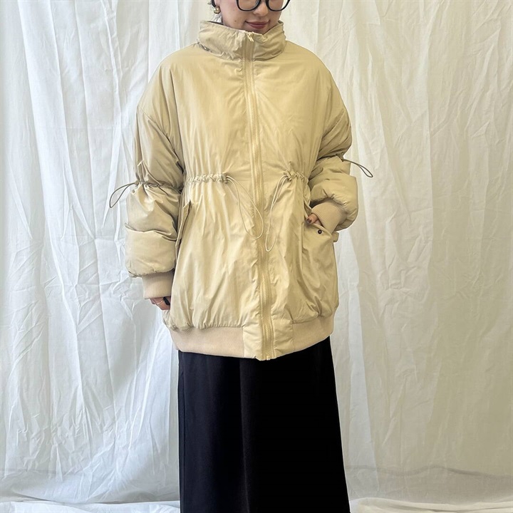 Lupilien】リブ×ナイロンボリュームブルゾン｜てんとてん｜インテリア