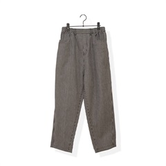 【YURK Geniet van】ルーズヒッコリーパンツ(BLACK)