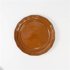 【THE HARVEST】LA MOISSON ビストロ デザートプレート 24cm 益子焼(アンバー)