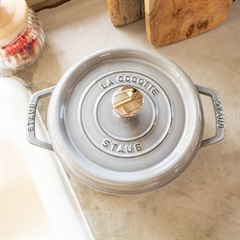 【staub】ピコ・ココット・ラウンド 20cm(グレー)