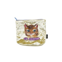 【Nathalie Lete】Velour pouch ベロアポーチ(Maya)