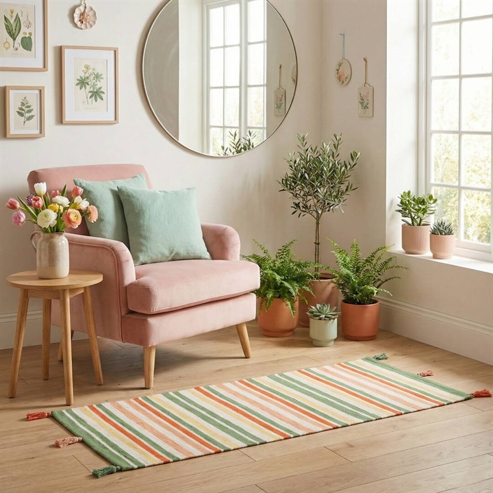 てんとてんオリジナル ロングマット 45×120cm Harvest GREEN