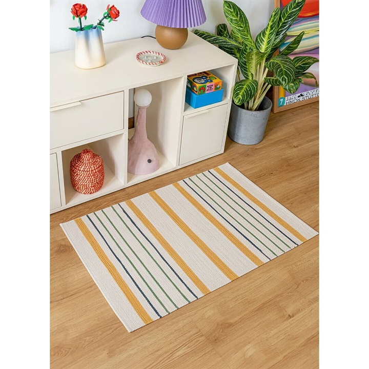 てんとてんオリジナル フロアマット 50×70cm Saffron YELLOW