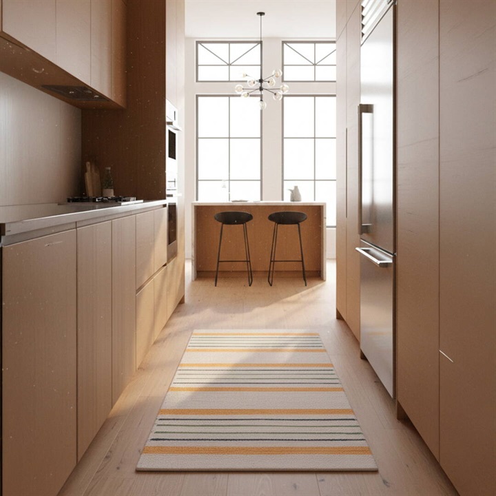 てんとてんオリジナル ロングマット 45×120cm Saffron YELLOW