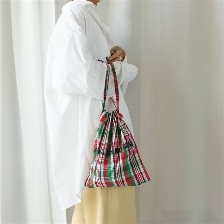 【yao】PHA KHAO MA Drawstring bag 巾着バッグ