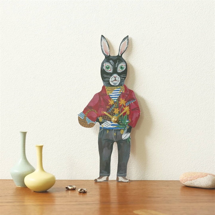 【Nathalie Lete】Diecut clock 時計 ダイカット