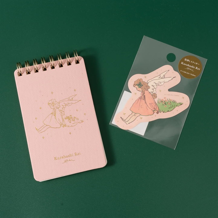 ＜セット商品＞【Kurahashi Rei】天使シリーズ 合皮メモ＋ステッカー