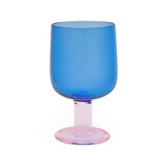 【amabro】2TONEワイングラス clear(Blue×Pink)