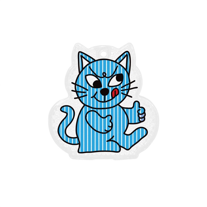 【MIDORI KOMATSU plays with DETAIL INC.】CHEEKY CAT REFLECTOR(Blue)