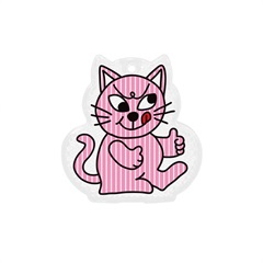 【MIDORI KOMATSU plays with DETAIL INC.】CHEEKY CAT REFLECTOR(Pink)