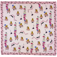 【Kurahashi Rei】プリントハンカチ 48cm(PNK)