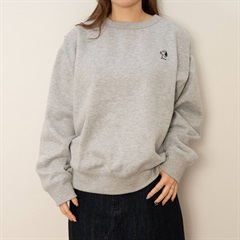 【POU DOU DOU】アニマルワンポイント刺繍 長袖裏起毛スウェット