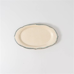 【松尾亮佑】稜花オーバルプレート Blue(オーバルプレート)