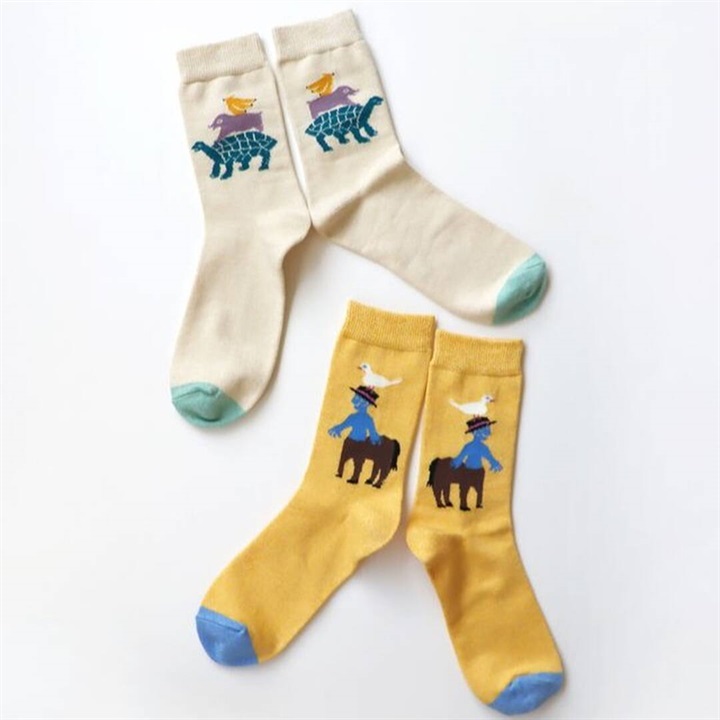 【KIVISDOU】かさねがさねクルーソックス2P