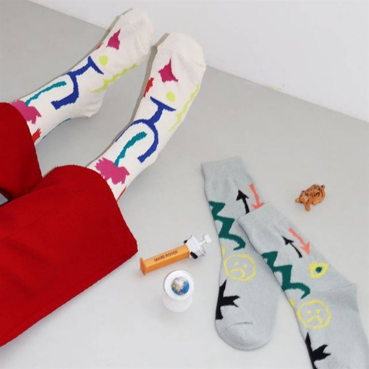 【KIVISDOU】TOYクルーソックス2P