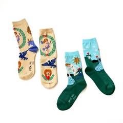 【KIVISDOU】タロットカードクルーソックス2P