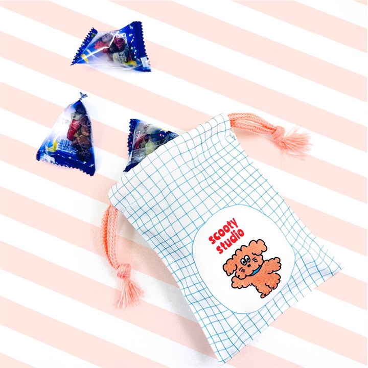 巾着入り 小石チョコ ギフト