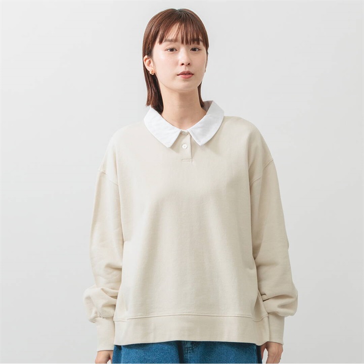 【M.M.O】ポロ裏毛 長袖スウェット