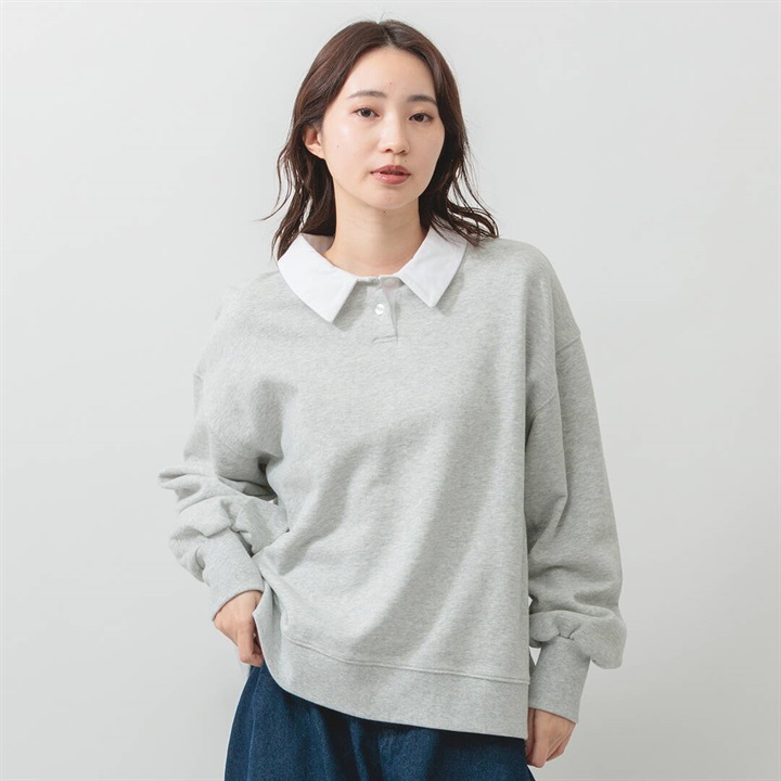 【M.M.O】ポロ裏毛 長袖スウェット