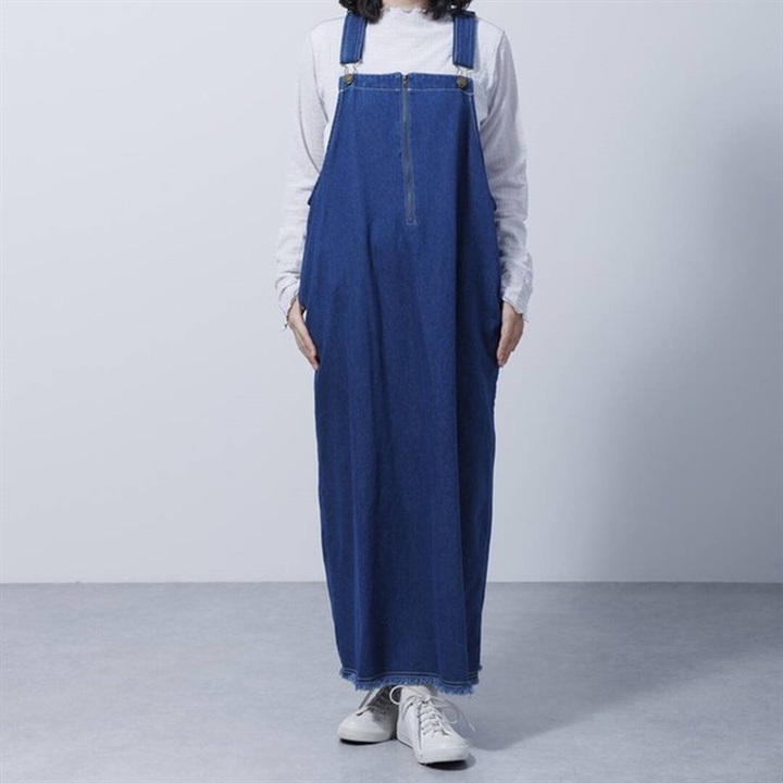 【PAGE ONE】デニムジャンスカワンピース(80 BLUE)