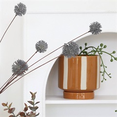 【neulo】ラフライン グリーンポット(カラメル)