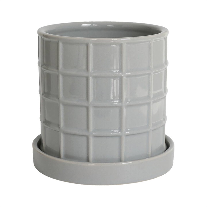 【neulo】タイル グリーンポット L