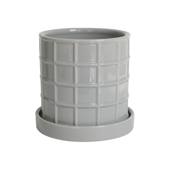 【neulo】タイル グリーンポット S