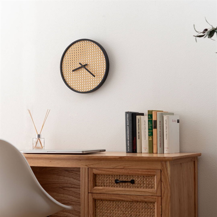 ラタンウォールクロック