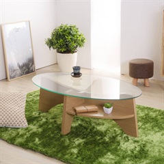 ガラスオーバル リビングテーブル(NA)