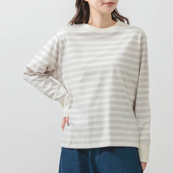 【M.M.O】ベーシック 長袖ボーダーTシャツ