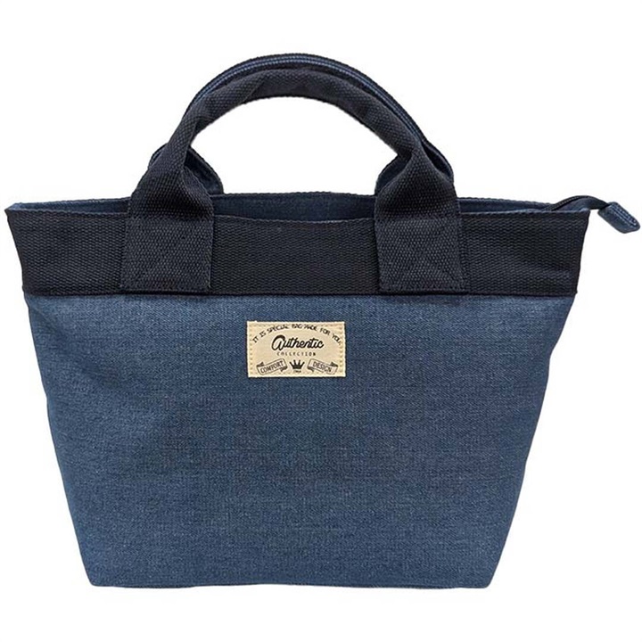 【jou jou lier】デニム＆ヒッコリーミニトートバッグ