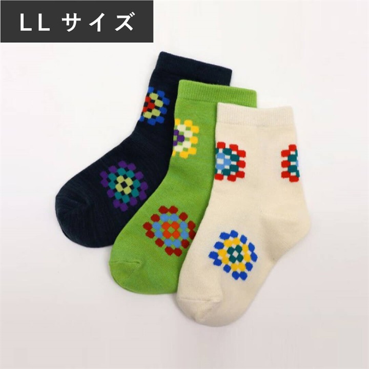 【stample】クロシェモチーフ ショートソックス 3P