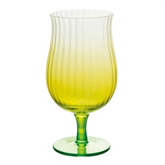 フラワーグラス ゴブレット 300ml(YE)