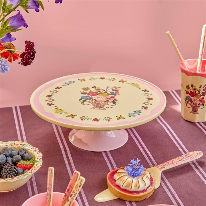 【rice】Nathalie Lete メラミン ケーキスタンド(フラワーベース)