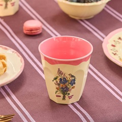 【rice】Nathalie Lete メラミンカップ ミディアム 250ml(ブーケ)