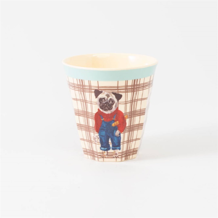 【rice】Nathalie Lete メラミンカップ スモール 160ml(パグ)