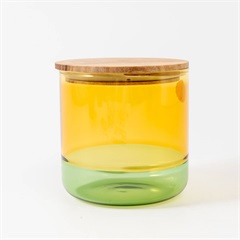 【amabro】2TONE CANISTER L(Gray×Amber)