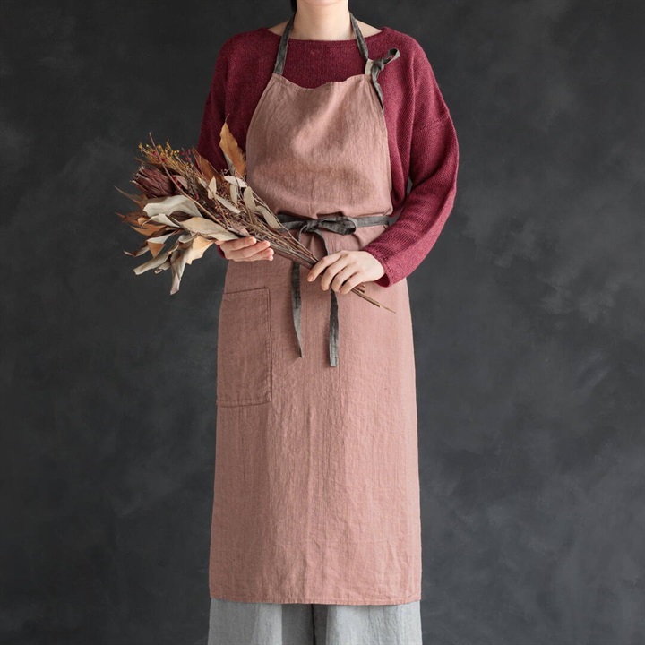 【Lino e Lina】エプロン リトアニアリネン マノン A417