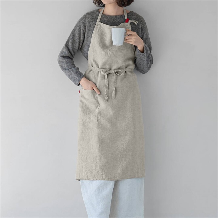 【Lino e Lina】エプロン リトアニアリネン マノン A611