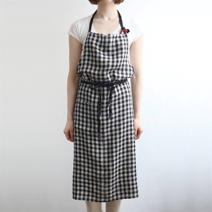 【Lino e Lina】エプロン リトアニアリネン マノン A691