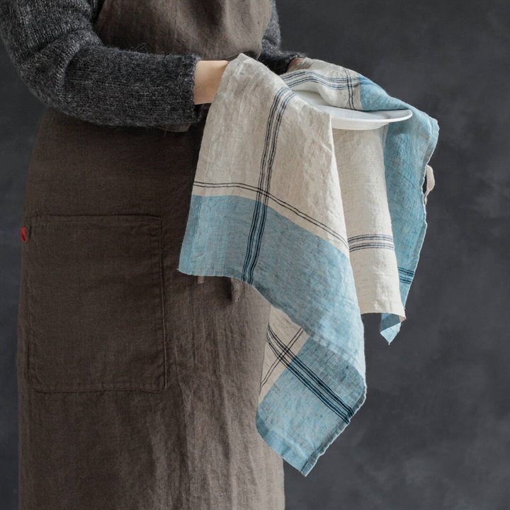 【Lino e Lina】キッチンクロス リトアニアリネン パルヴィ