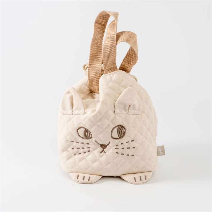 にゃふにゃふ キルトランチ巾着