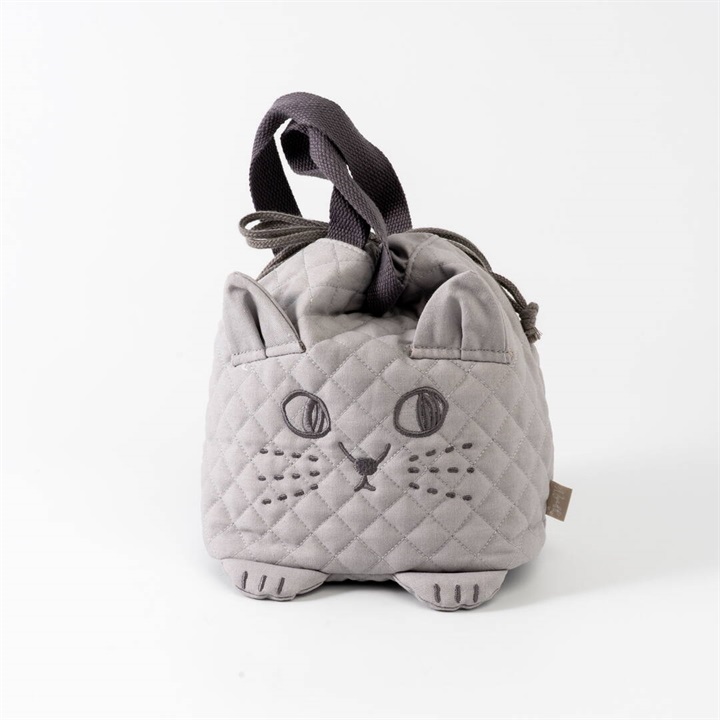 にゃふにゃふ キルトランチ巾着