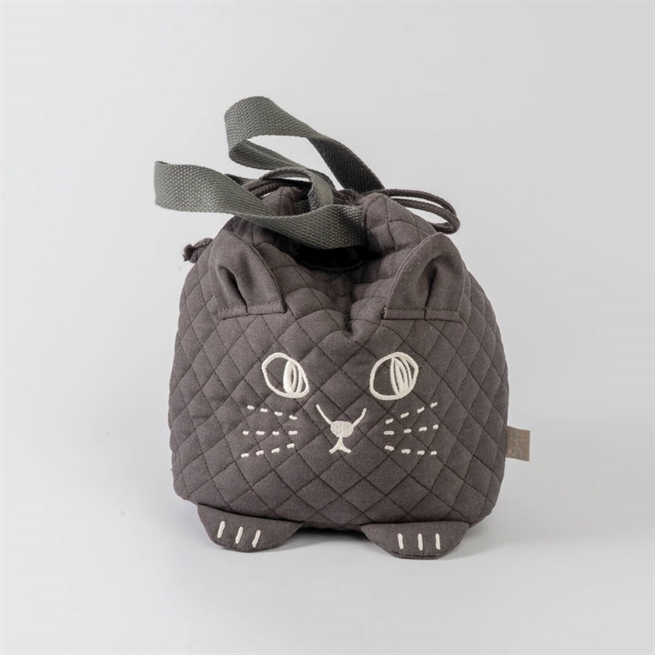にゃふにゃふ キルトランチ巾着