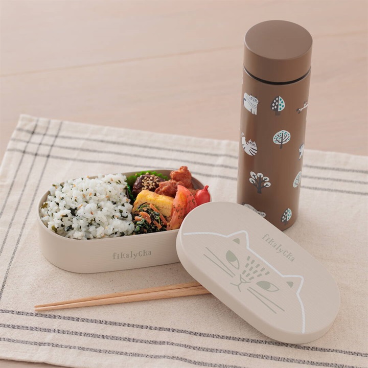 【fikalycka】木目 小判 弁当箱